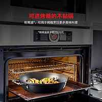 Fissler 菲仕乐 德国制造小金刚端端锅双耳不粘煎锅放入烤箱燃气电磁炉通