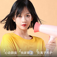 88VIP：PHILIPS 飞利浦 小花筒电吹风机家用恒温大功率负离子护发速干吹风筒BHD356