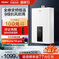 Haier 海尔 燃气热水器家用天然气13L16升水伺服变频恒温速热洗澡智能WM3