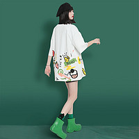 LIUYONG 短袖T恤女2023夏季新款韩版显瘦T恤衫卡通动漫印花上衣女