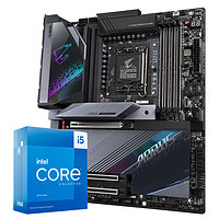 抖音超值购：GIGABYTE 技嘉 英特尔 13600KF盒装CPU+B760M GAMING AC DDR4主板 板U套装