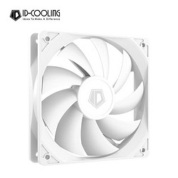 ID-COOLING 12CM机箱风扇  白色无光 DC低噪调速 液压轴承 适用电脑主机CPU风冷散热器改装 FL-12025 WHITE