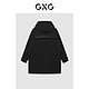 GXG 男装 冬季新品商场同款自游系列黑色棉服外套