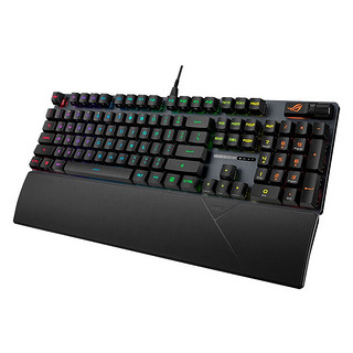 ROG 游侠2 RX PBT版 机械键盘 有线游戏键盘 RX红轴 RGB背光 键线分离 防水防尘键盘 游侠2 RX 红轴 ABS