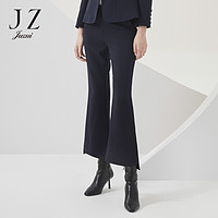 Juzui 玖姿 2022春季新款纯色气质职场风通勤微喇显瘦时尚女休闲裤