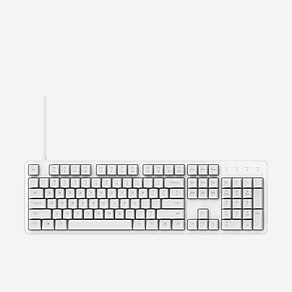YMI 悦米 MK06C-T 104键 有线机械键盘 白色 ttc红轴 无光