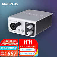 Midiplus 美派 Studio M迷笛外置声卡USB台式电脑独立声卡直播录音网红包调试