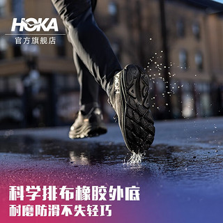 HOKA ONE ONE男女款克利夫顿9防水版路跑鞋Clifton 9 GTX舒适透气 黑色 / 黑色-女 39/245mm