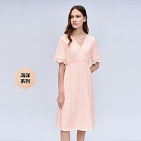 EMXEE 嫚熙 月子服孕妇家居服哺乳期睡裙产后喂奶孕妇裙女