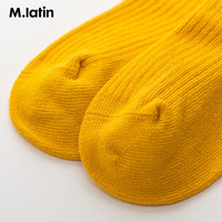M.Latin 马拉丁 童装男女童短袜2022秋装时尚舒适棉袜柔软袜子1双装