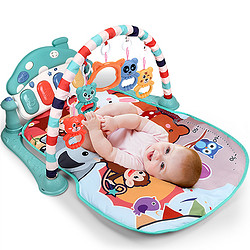 爱婴乐 大号婴儿脚踏钢琴健身架0-1岁宝宝音乐游戏毯新生儿益智玩具