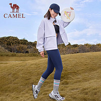 88VIP：CAMEL 骆驼 [紫薇]骆驼户外运动抓绒衣摇粒绒外套女2023秋冬内胆保暖开衫卫衣