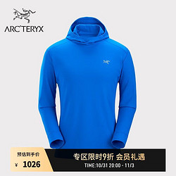 ARC'TERYX 始祖鸟 ARC’TERYX始祖鸟 MOTUS AR  透气 男子 速干长袖T恤 Fluidity/水波蓝 M