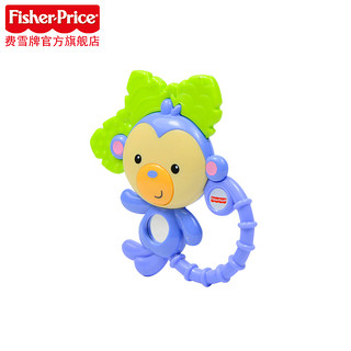 Fisher-Price 缤纷动物牙胶摇铃组 宝宝抓握新生儿进阶牙胶手摇铃 婴儿玩具