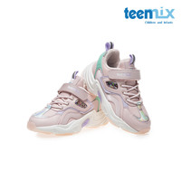 天美意(TEENMIX)天美意/Teenmix童鞋加绒保暖运动鞋2023冬皮面防水耐磨跑步鞋潮鞋 紫色 紫色 27
