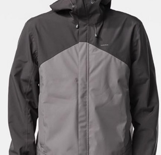 DECATHLON 迪卡侬 MH150 M JKT 男款冲锋衣 深浅灰拼色 L