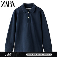 ZARA 童装男童 基本款翻领长袖POLO衫