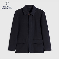 Brooks Brothers 布克兄弟 男士冬新纯色宽松羊毛复古毛呢大衣