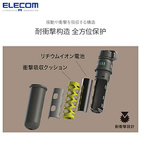 ELECOM 宜丽客 户外移动电源大容量10000/15000毫安快充便携充电宝IP67防水耐冲击适用华为小米苹果手机露营备用