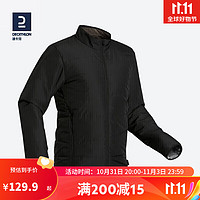 DECATHLON 迪卡侬 户外运动保暖棉服夹克 FORCLAZ Arpenaz 20 黑色 2121845 L