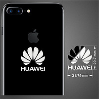 聂莊iphonexr金属贴 苹果7/8 plus LOGO手机壳装饰贴纸 A291华为