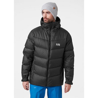 HELLY HANSEN, H/H海丽汉森男羽绒服外套Verglas Icefall 轻便保暖透气休闲夹克 990 BLACK/黑色 S