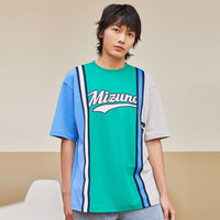 美津浓 Mizuno【初秋特卖】撞色棒球文化高弹宽松薄款款运动T恤短袖球衣