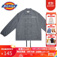 Dickies 帝客 夹克 logo字母压线绣花抽绳夹克外套 男士秋冬休闲上衣 9417 蓝色 S
