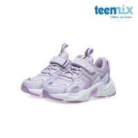 天美意(TEENMIX)天美意/Teenmix运动鞋女童保暖加绒2023冬皮面防滑耐磨跑步鞋 紫色 紫色 27