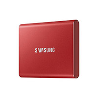 SAMSUNG 三星 T7 USB 3.2 Gen 2 移动固态硬盘 Type-C 1TB 火星红