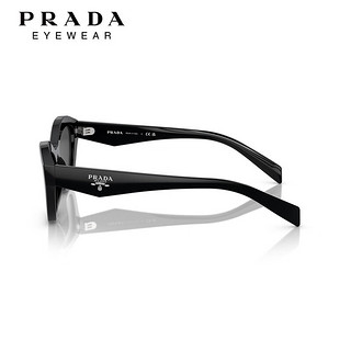 PRADA普拉达【冬】太阳镜女款墨镜蝶形眼镜0PR A02SF 深灰色镜片/黑色镜腿16K08Z