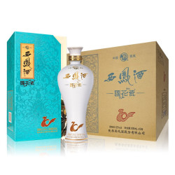 西凤酒 国花瓷10年纪念版 52度  凤香型白酒 500ml*6瓶 整箱装