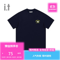 :CHOCOOLATE it 男装短袖T恤季休闲简约基础半袖LTEU06K NYX/藏青色 L