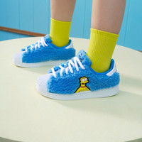 adidas阿迪达斯三叶草SUPERSTAR辛普森联名男小童秋季贝壳头板鞋