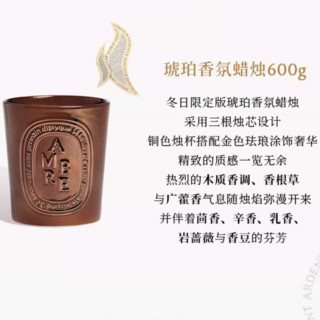 DIPTYQUE 蒂普提克 香氛蜡烛 琥珀 2023冬日限量版 600g