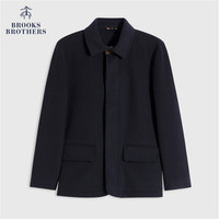布克兄弟 Brooks Brothers 男士冬新纯色宽松羊毛复古毛呢大衣