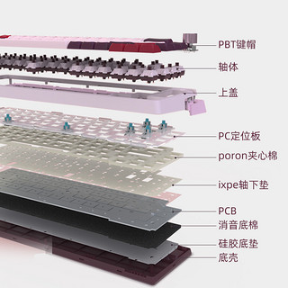 KZZI 珂芝 数字小键盘k68pro可自定义rgb三模无线便携机械键盘