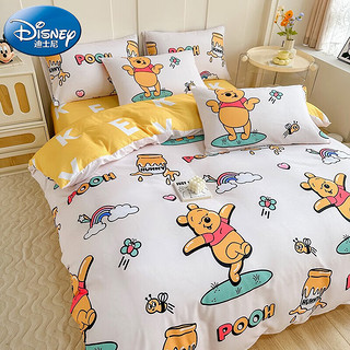 Disney 迪士尼 床上四件套水洗棉床单被套枕套
