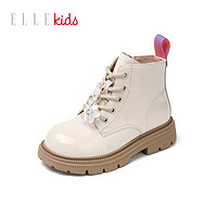 ELLE kids 童靴女童靴子2023新款秋冬季小女孩马丁靴软底儿童短靴