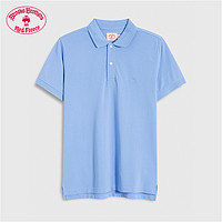布克兄弟 Brooks Brothers 男士新款纯棉珠地网眼纯色短袖Polo衫