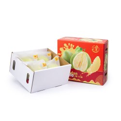 京鲜生 福建文旦柚 3-5颗礼盒装 净重2.7kg 生鲜水果