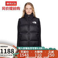 北面 美版19女士羽绒马甲1996 RETRO NUPTSE 700蓬鹅绒 LE4-黑色 S