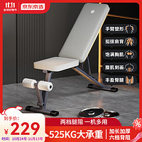 京東京造 啞鈴凳家用 多功能仰臥起坐輔助板臥推凳 健身器材訓練椅飛鳥凳