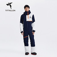 Tittallon体拓连体滑雪服 男冬季户外加厚大码防水单板雪服套装女