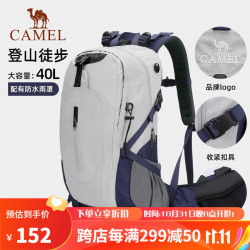骆驼 登山包户外专业背包男女运动双肩包大容量旅行包A1W3QJ111高级灰