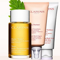 CLARINS 娇韵诗 孕妇妊娠纹身体护理调和油抚纹霜磨砂膏三件套装