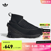 adidas 阿迪达斯 三叶草SHADOWTURF男女经典运动复古老爹鞋 黑 42(260mm)