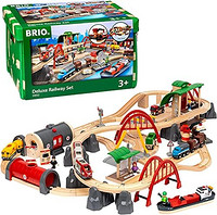 BRIO WORLD 儿童玩具 火车铁路豪华套装 - 适合 3 岁及以上儿童 33052