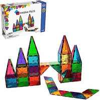MAGNA-TILES Magna Tiles 100片透明彩色砖片玩具套装