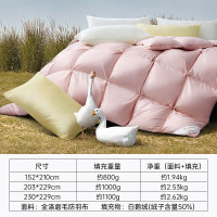 FUANNA 富安娜 灵韵东方 白鹅绒+防羽冬被 203*229cm
